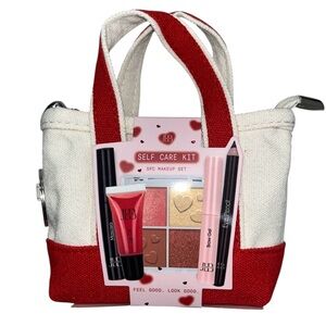 Self Care Kit 5pc Makeup Set - Red and Pink
